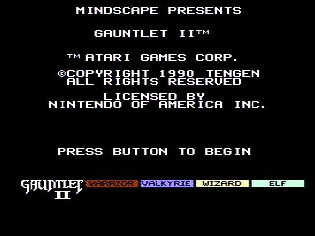 Gauntlet II screenshot 4 for NES